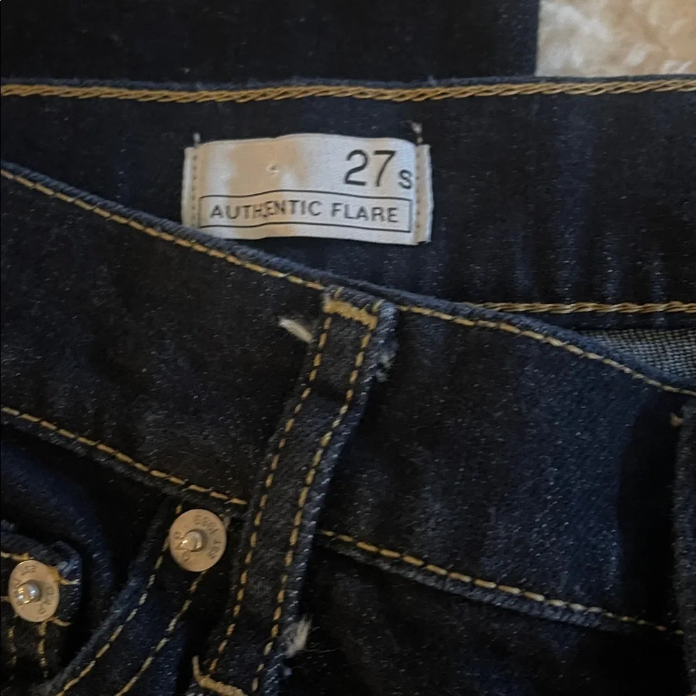 GAP 1969 Women’s Authentic Flare‎ Jeans 27S 30”Inseam Dark Rinse Low Stretch
